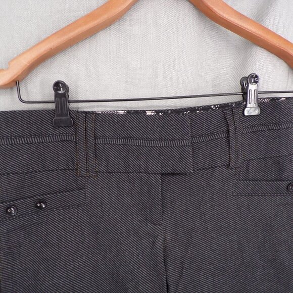 Joe B Benbasset Womens Black Gray Twill Dress Trouser - size S - Picture 2 of 9